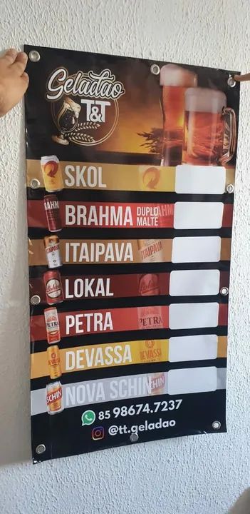 Lona com ilhos para fachada e divulgação com logomarca  - Foto 2