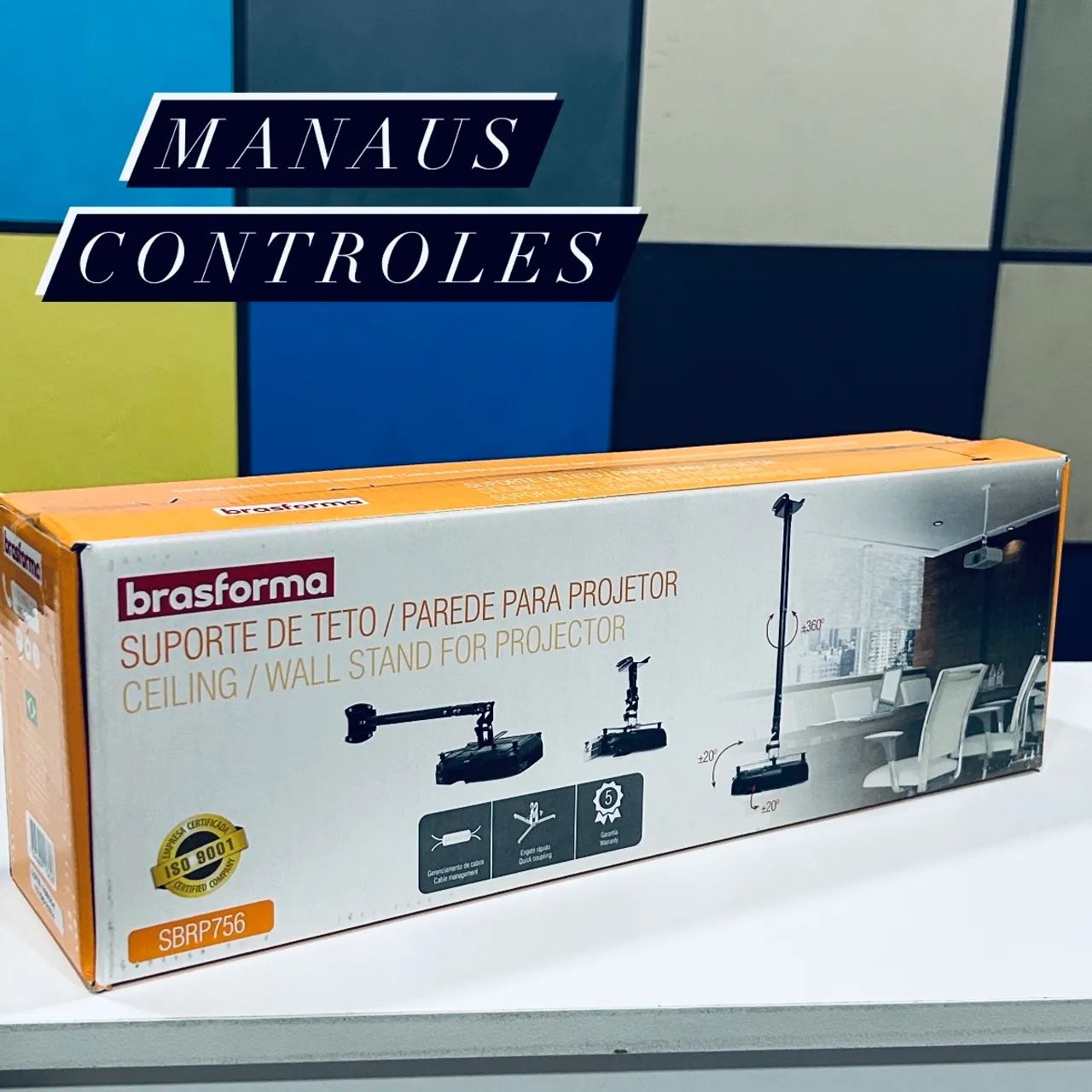 Suporte de Teto para Projetor e Datashow Nacional 