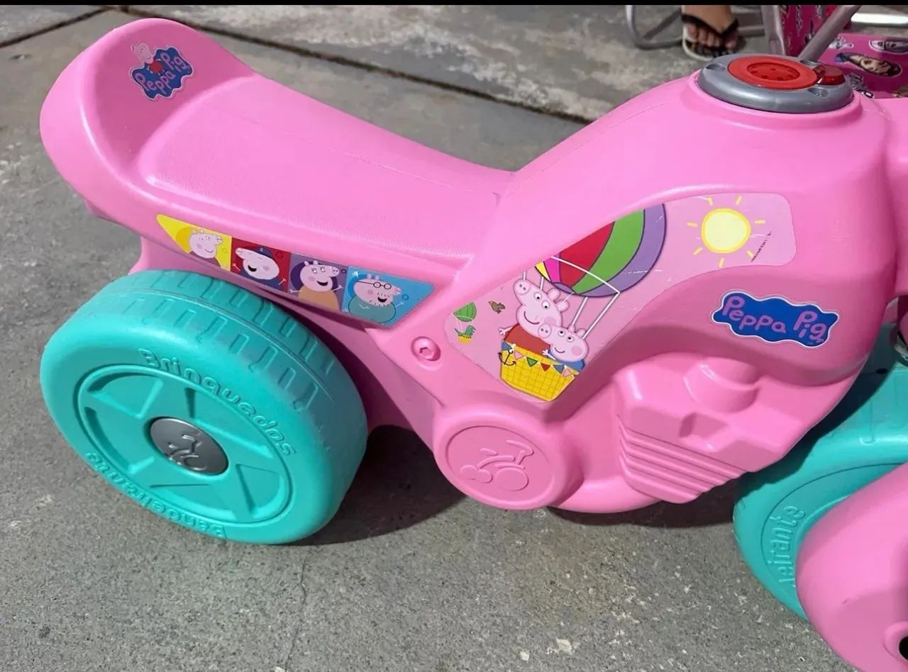 Bicicleta Infantil 12 Pulgadas Peppa Pig Rosa - Regalo Perfecto Para Niños, Alta Calidad Y Diseño Divertido