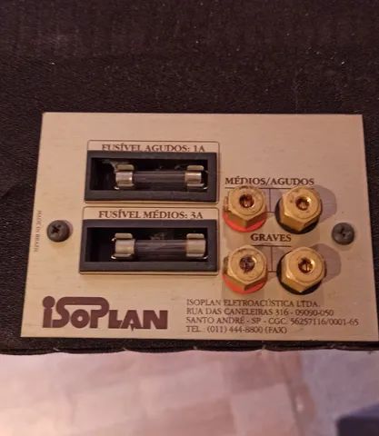 Caixas eletro acústicas Isoplan