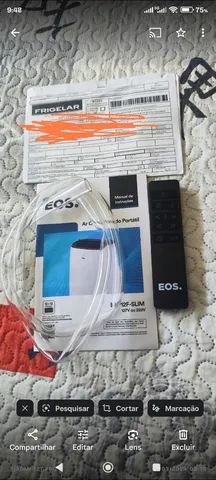 Ar-Condicionado Portátil 12000 BTUs EOS Slim 110V - Novinho Usado 2X ...