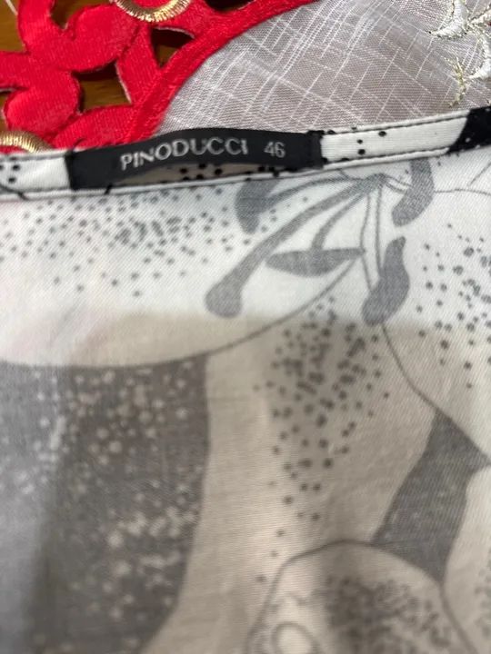 Vestido Floral Preto e Branco - Foto 2