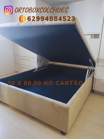 Cama Box Baú Casal inteiro tamanho padrão - Foto 4
