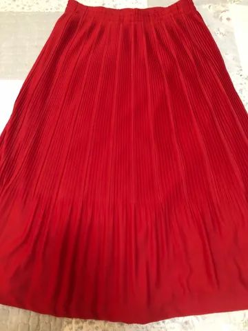 Saia plissada com forro - Foto 2