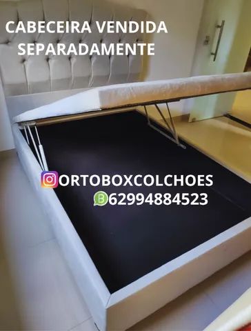 Cama Box Baú Casal inteiro tamanho padrão - Foto 3