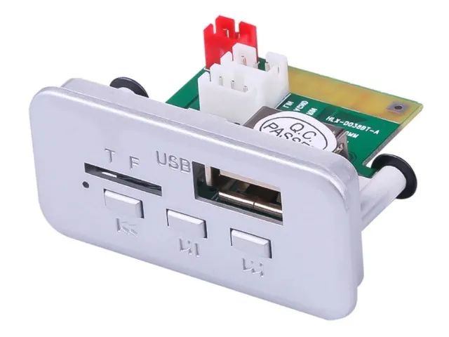 Mini Placa Decodificadora Sem Fio Bluetooth 5.0 Mp3 12v Suporte Wma Usb Fm Tf COD-AP106    - Foto 4