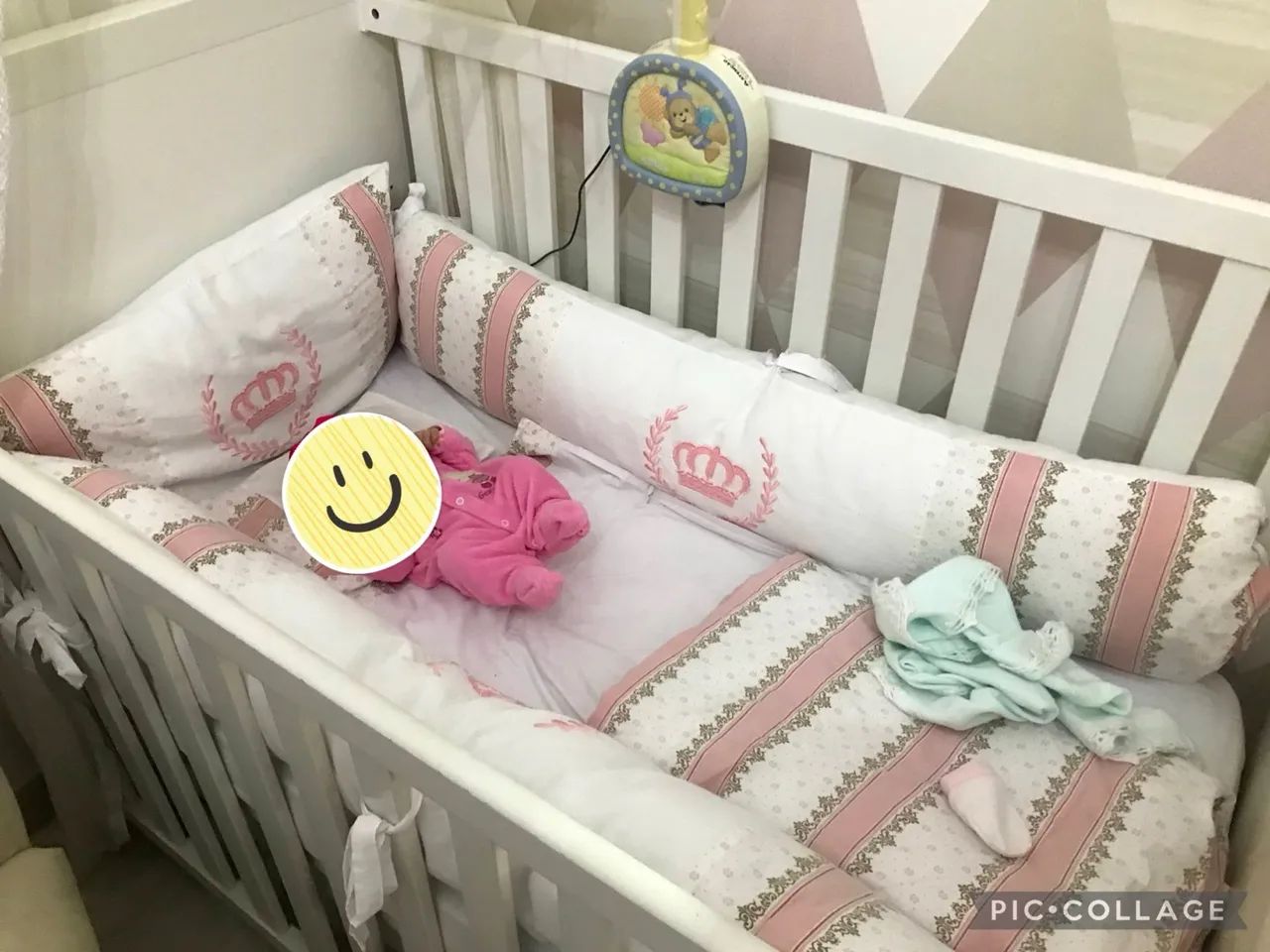 Kit berço para bebê menina