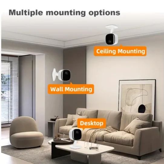 Câmera de segurança WiFi inteligente 1080P com visão noturna - Foto 4