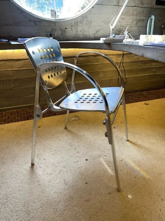 perforated cafe dining chair - Foto 3