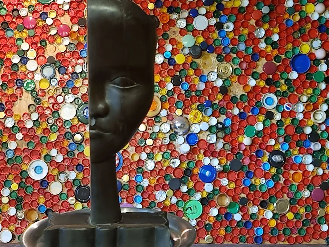 Cabeça de escultura em Ébano, MADAGASCAR - Foto 4