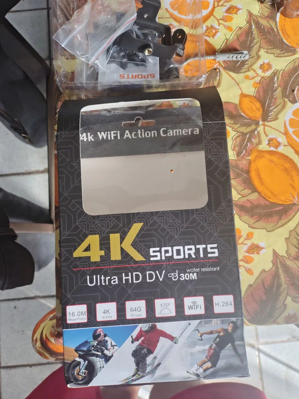Câmera 4K Ultra HD com Acessórios para Moto. Só foi usada pra teste - Foto 2