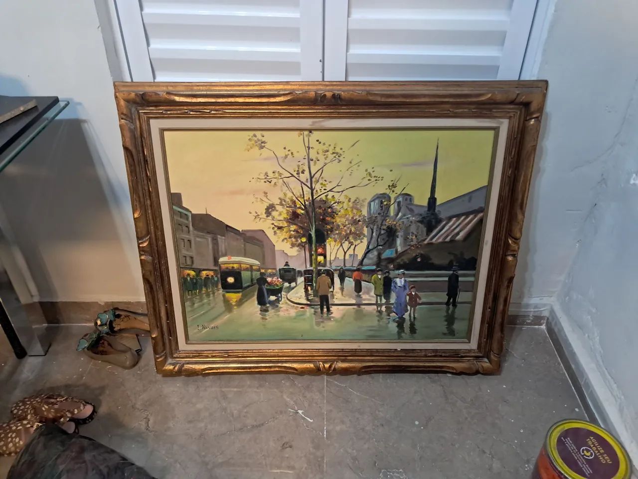 Quadro Tela a óleo do artista Ivonildo Novaes - Pintura londres - Foto 2