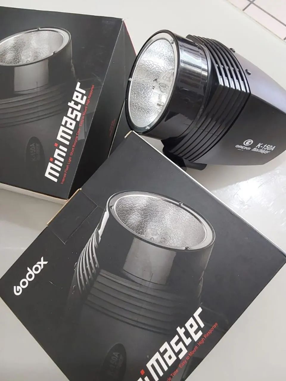 PROMOÇÃO!  Flash Tocha P/ Estúdio Fotográfico Godox Greika K150a - Foto 2