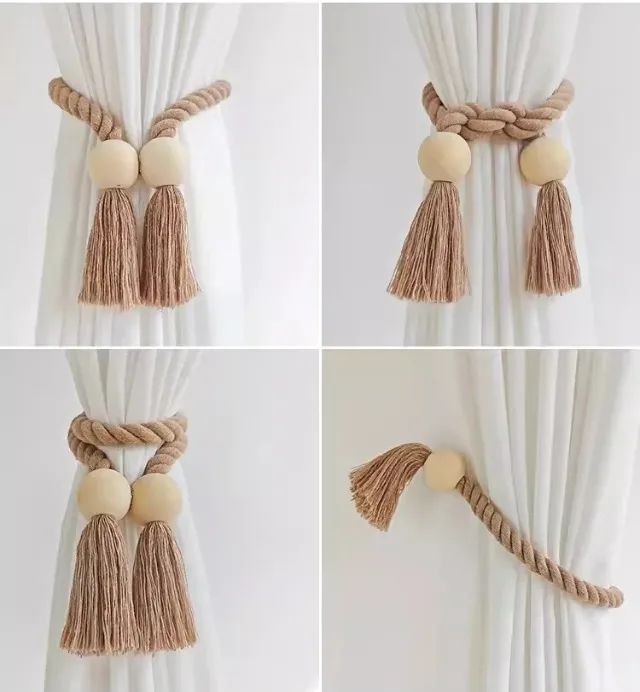 1 Par abraçadeira de Cortina Luxuosa - Ajustável & Elegante - Foto 3