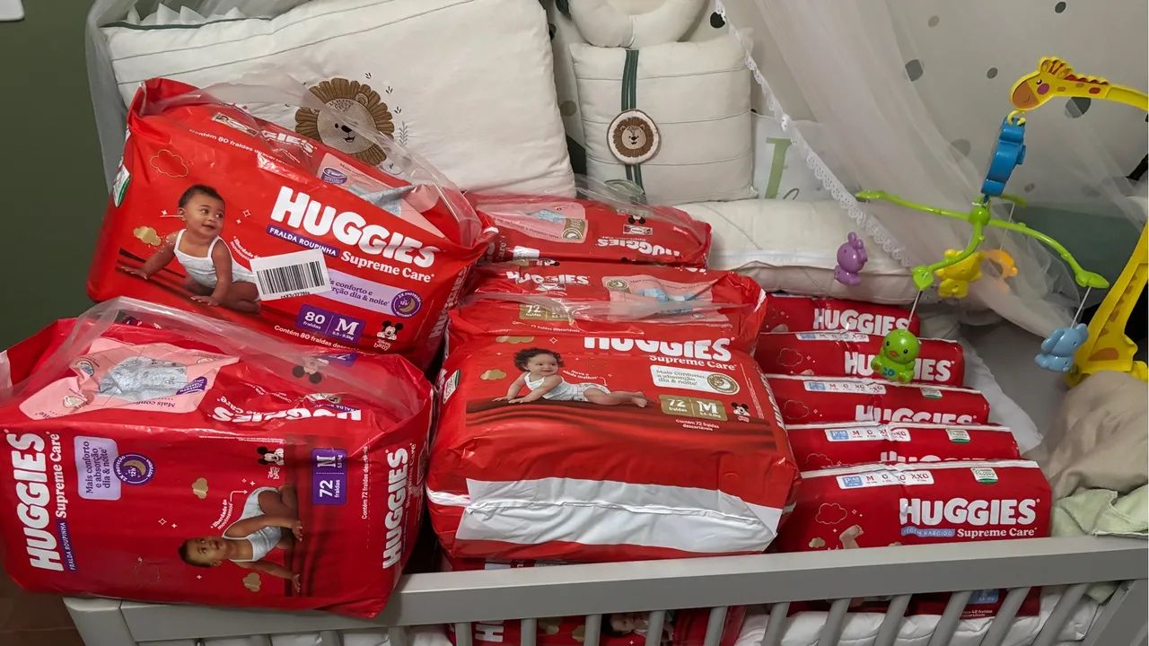 Fraldas Huggies Supreme Care - Pacote com 80 unidades