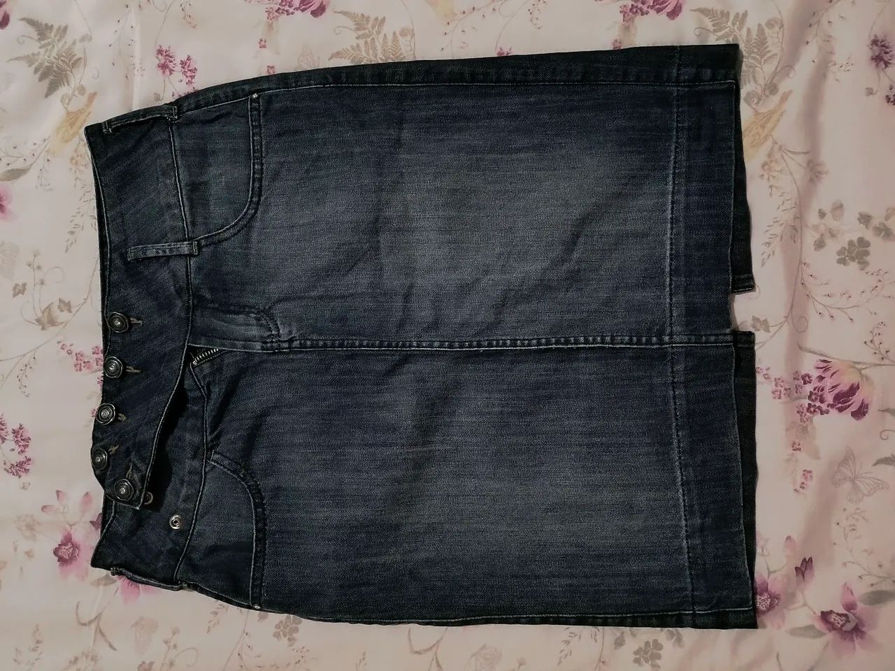 Saias Jeans com Detalhes em  Strass - Foto 3