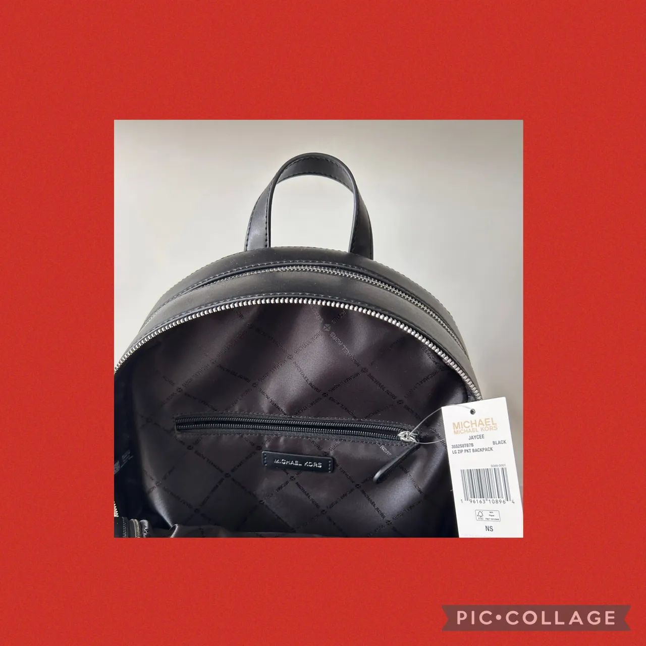 Mochila MICHAEL KORS Jaycee preta  - Foto 4