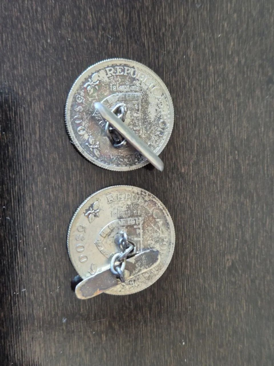 4 Pins / Bottons / Broches Moedas Antigas Portugal. Souvenir - Foto 2