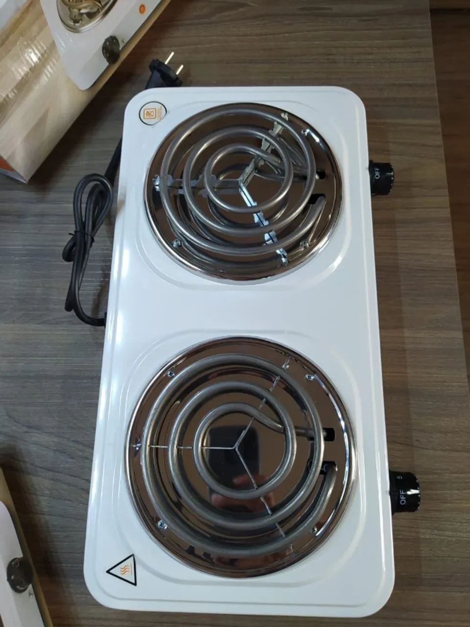 Fogareiro/fogão elétrico de duas bocas 2000W. - Foto 3