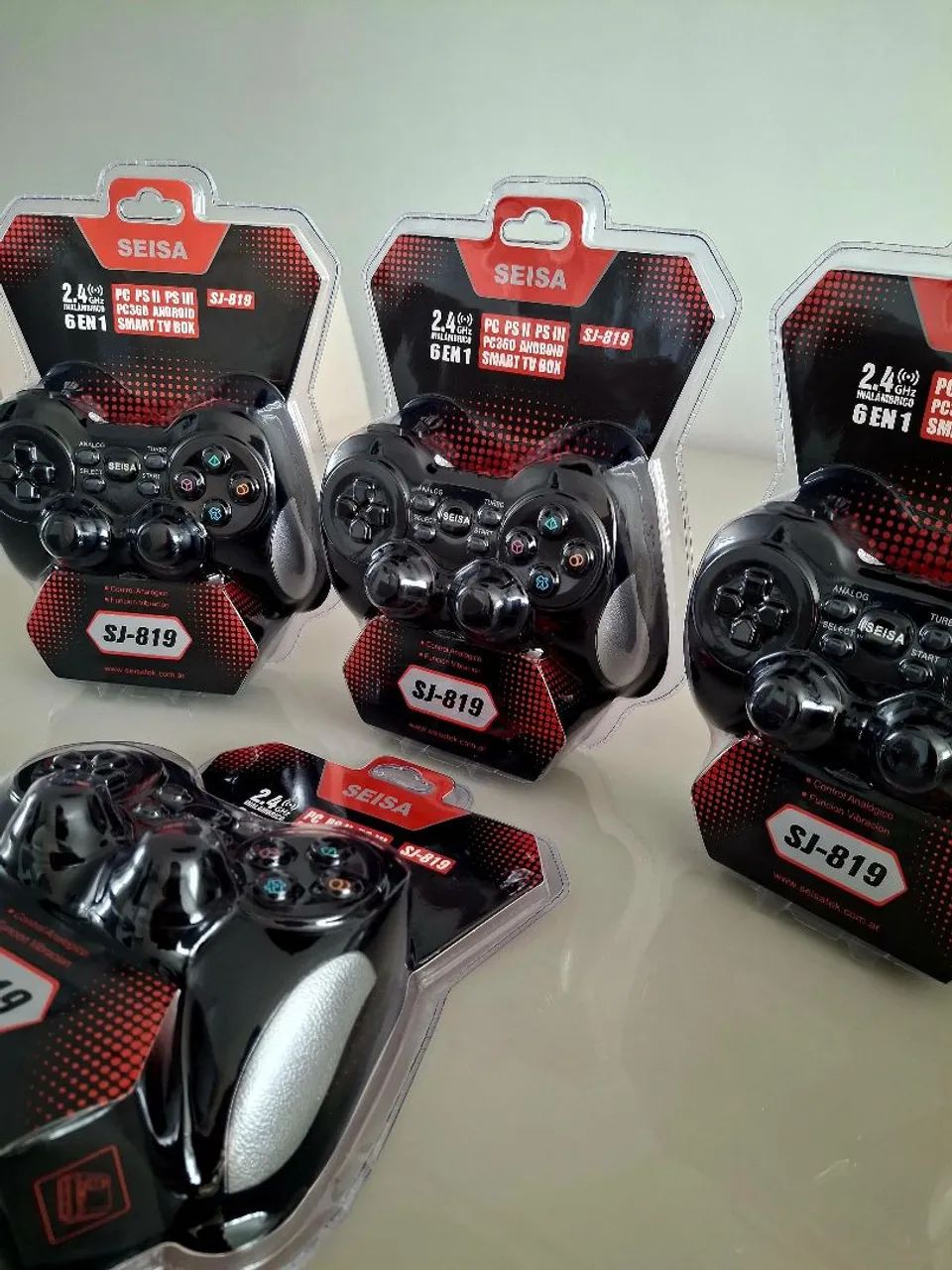 Controle Joystick sem fio para Android PC PS2 PS3 Xbox 360 SEISA SJ-81965734679358850122