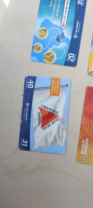 Cartões telefônicos antigos  - Foto 2
