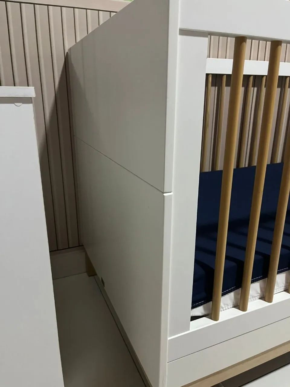 Berço 2 em 1 Americano Cozy Quater, acompanha colchão Pró saúde baby Ortobom