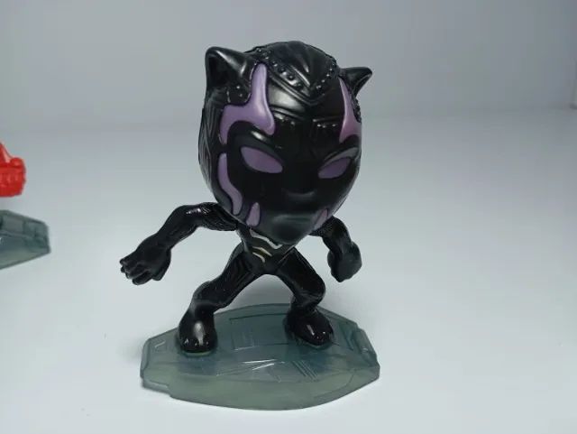 bonecos mc donalds marvel pantera negra coleção kit com 6 figuras de ação colecionáveis - Foto 5