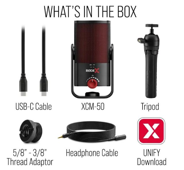 Microfone Estúdio Rode Xcm50 Usb C Áudio Profissional Preto - Foto 2