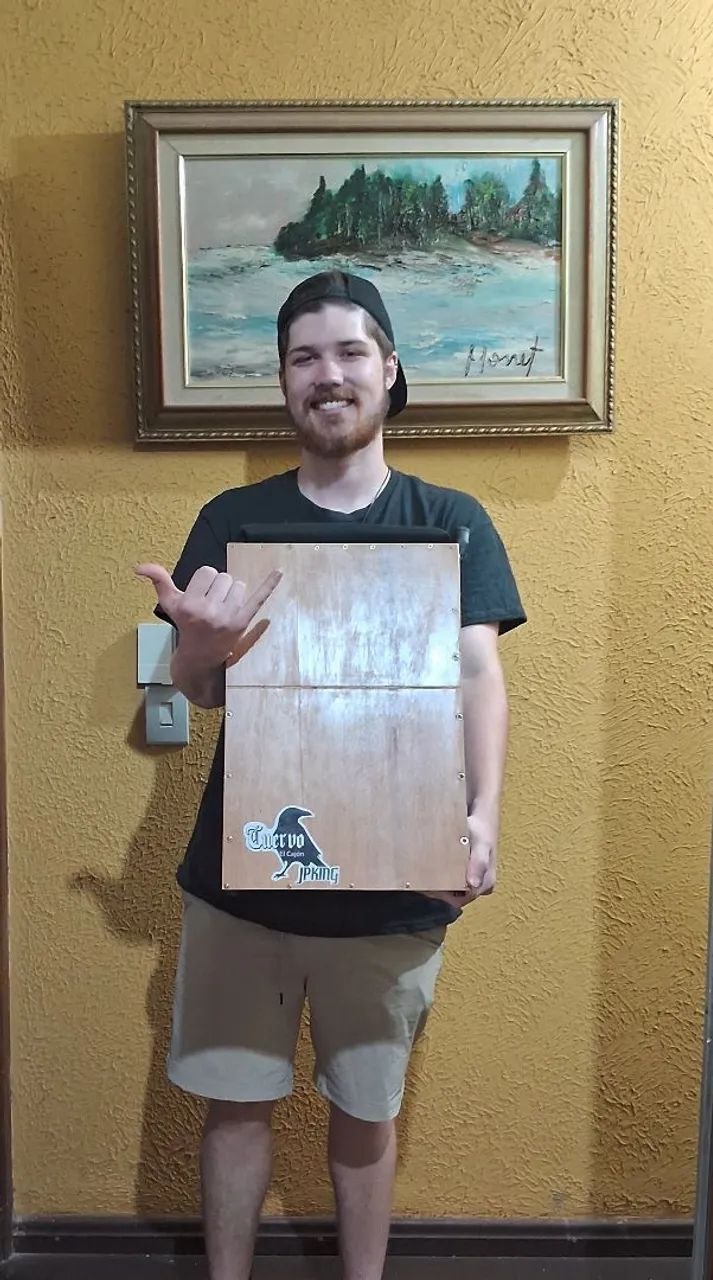 Cajon Eletro Acústico Cuervo Jpking Super Grave  - Foto 5