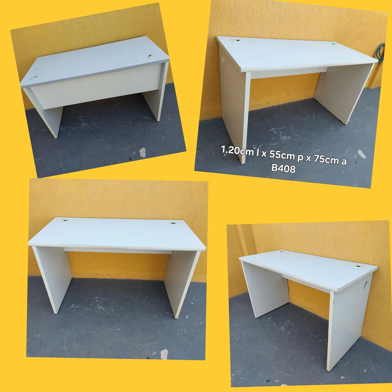 Mesa escritório 1.20x55cm compacta
