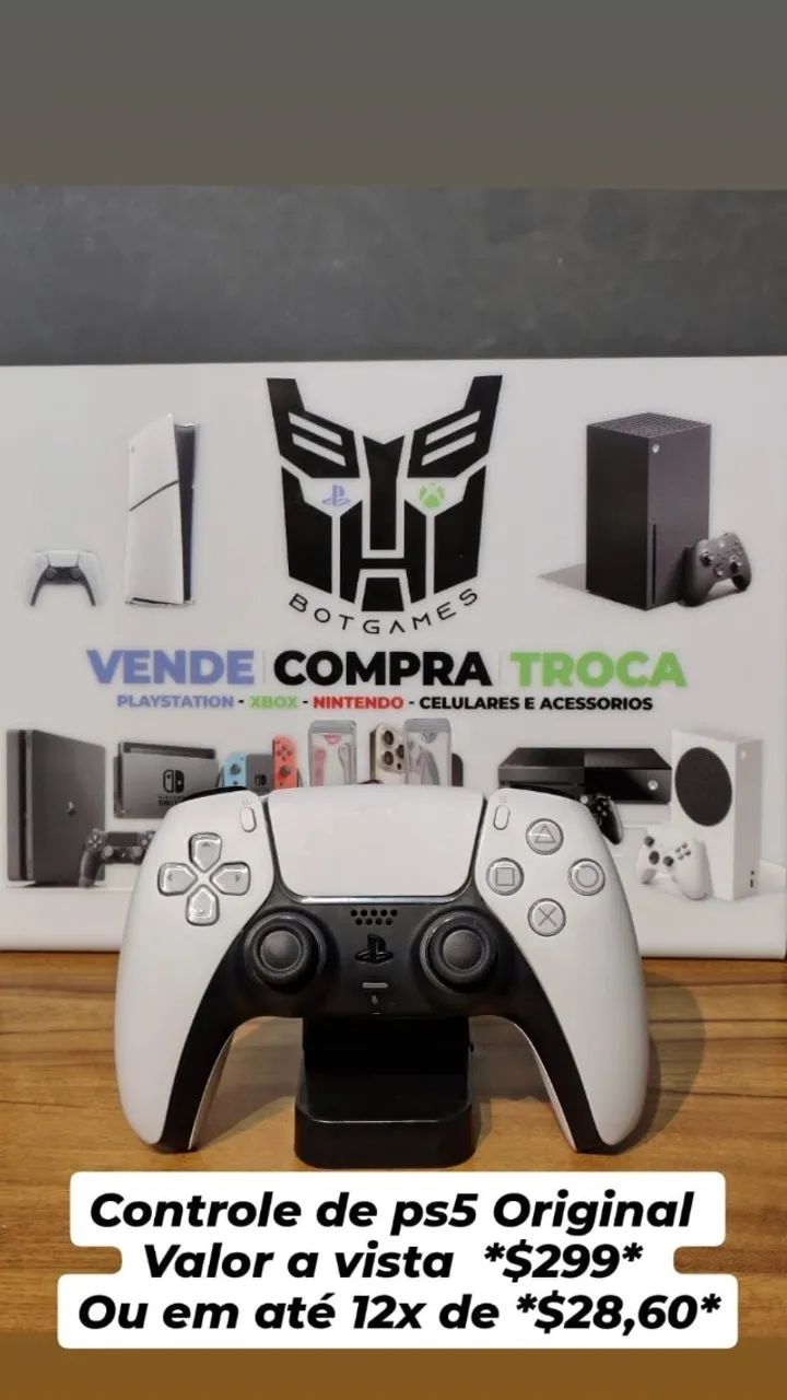 Controle PS5 C HALL EFFECT - BOTGAMES