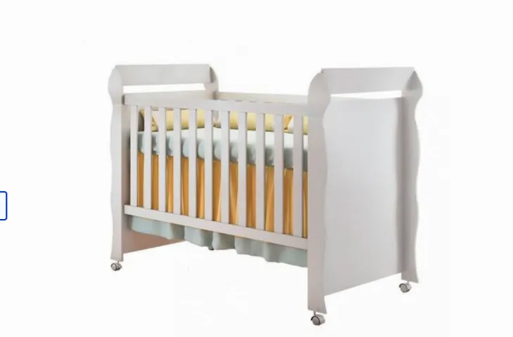 Berço Mini Cama Mirelle Carolina Baby - Cinza Claro