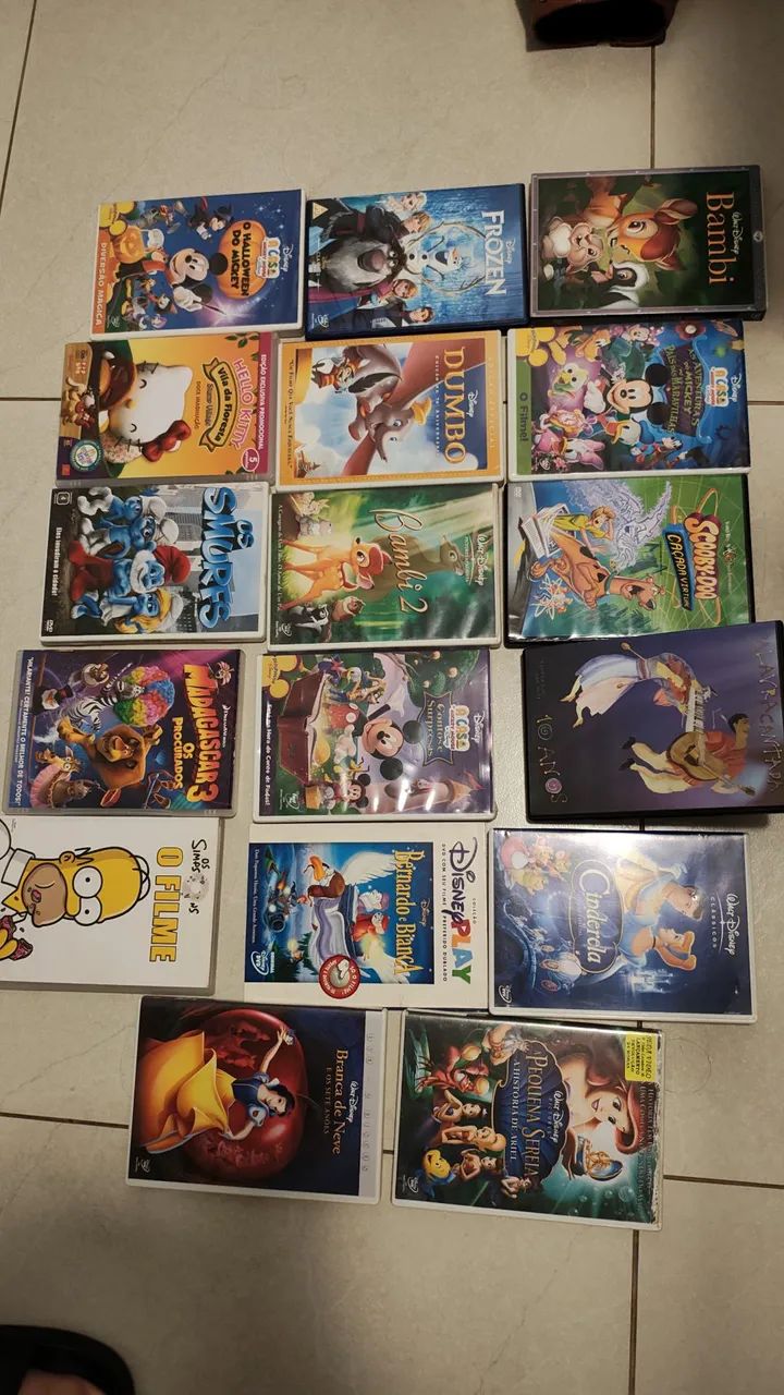 Coleção de DVDs Disney - Clássicos e Desenhos