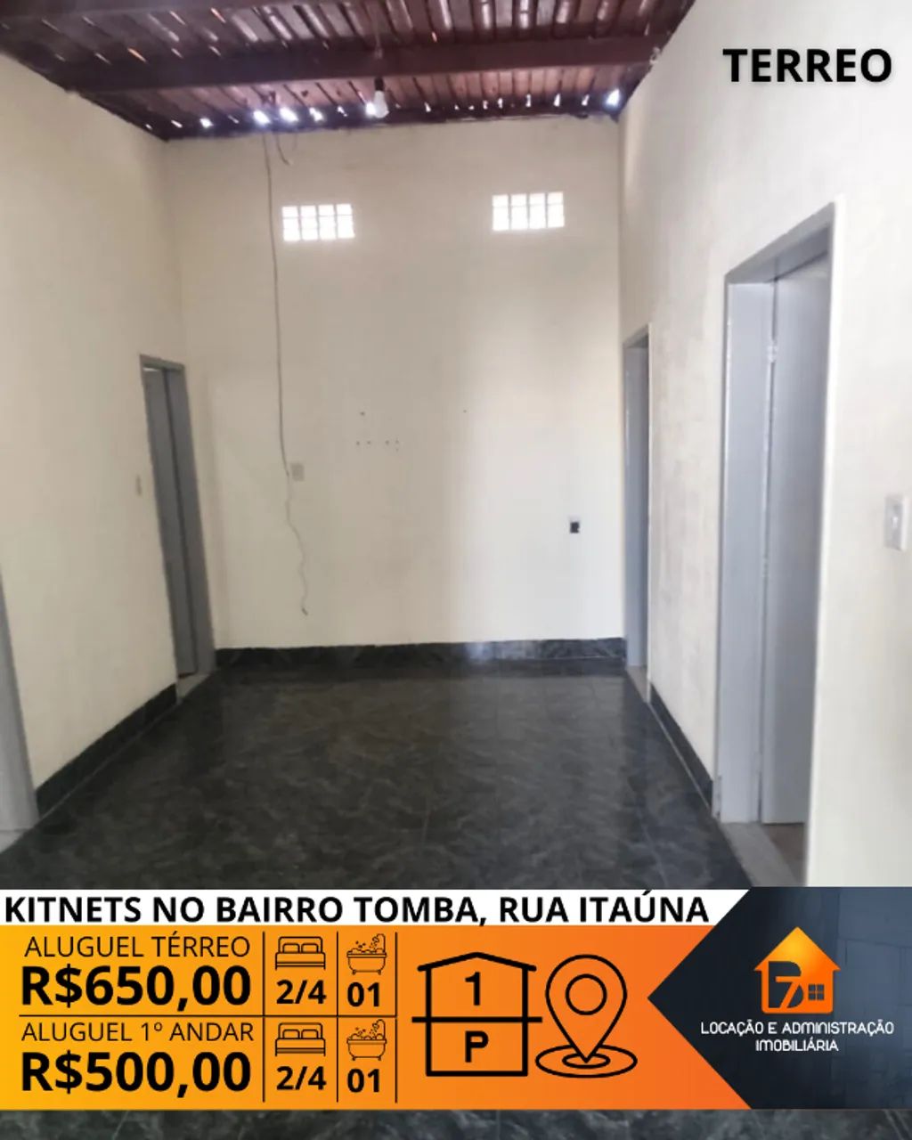 Kitnets no bairro Tomba, rua Itaúna. - Foto 5