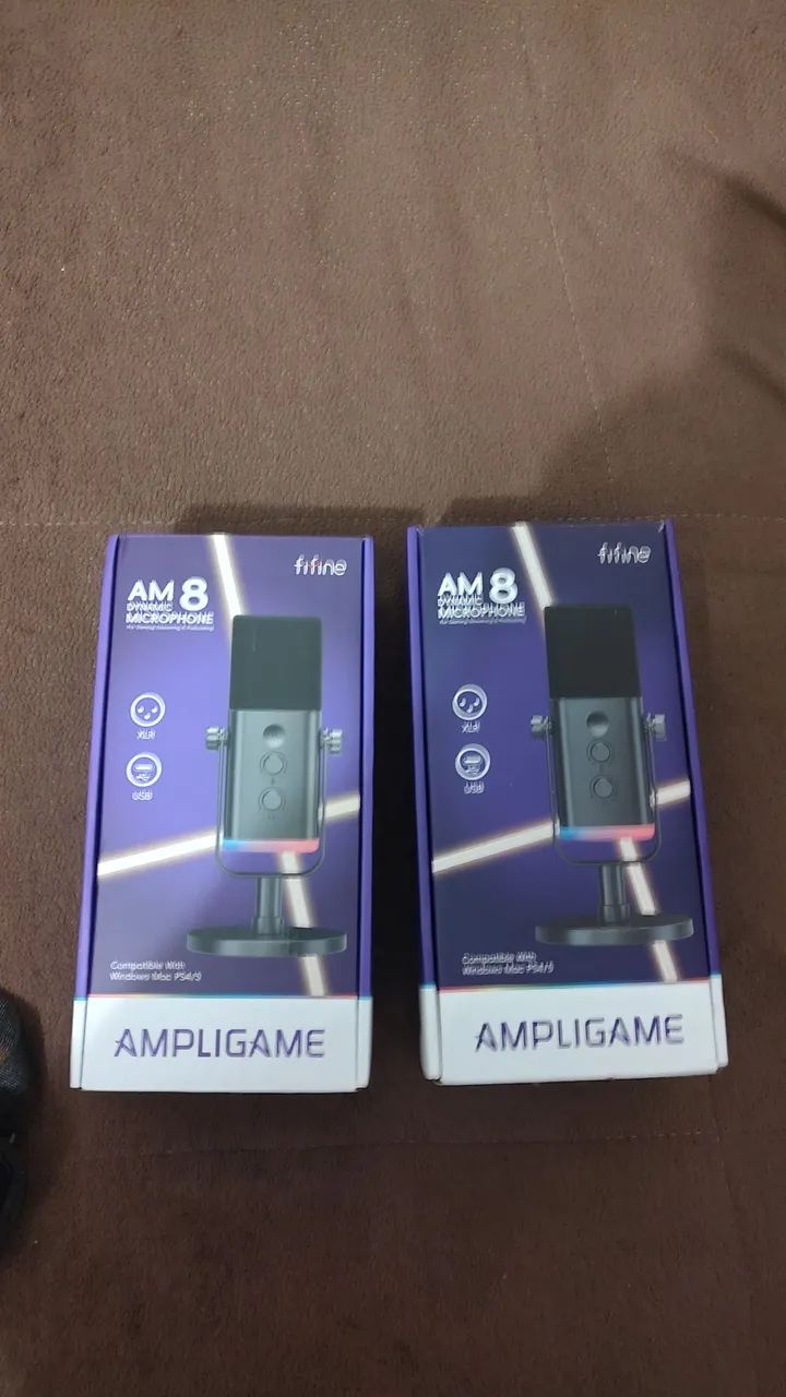 Microfone Fifine XLR/ USB AM8 Dinâmico (Novo) Branco! - Foto 2