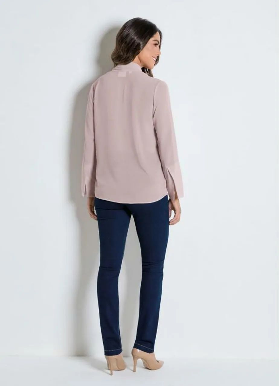 Blusa Georgete rosa - Foto 2