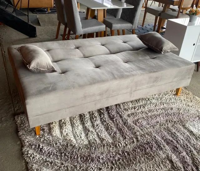 Sofá Cama Valencia 1,82m Ret. Veludo  - Foto 2