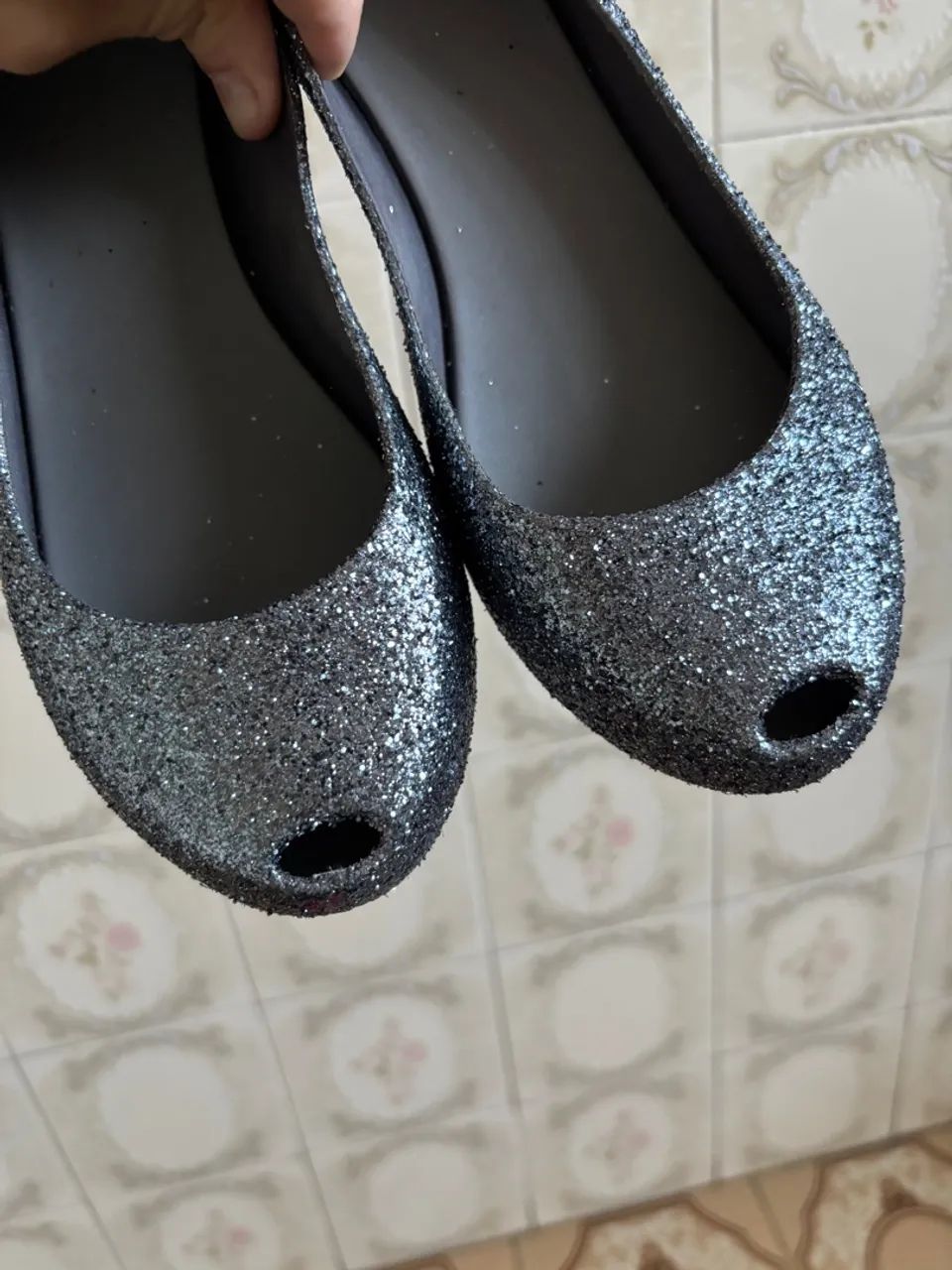 Melissa Ultra Glitter Cinza Tamanho 38 - Foto 4