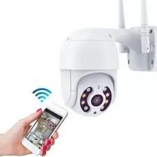 Câmera de Segurança Externa "A8 IP Rotativa" Prova Dágua WIFI Full Hd Infravermelho - Foto 3