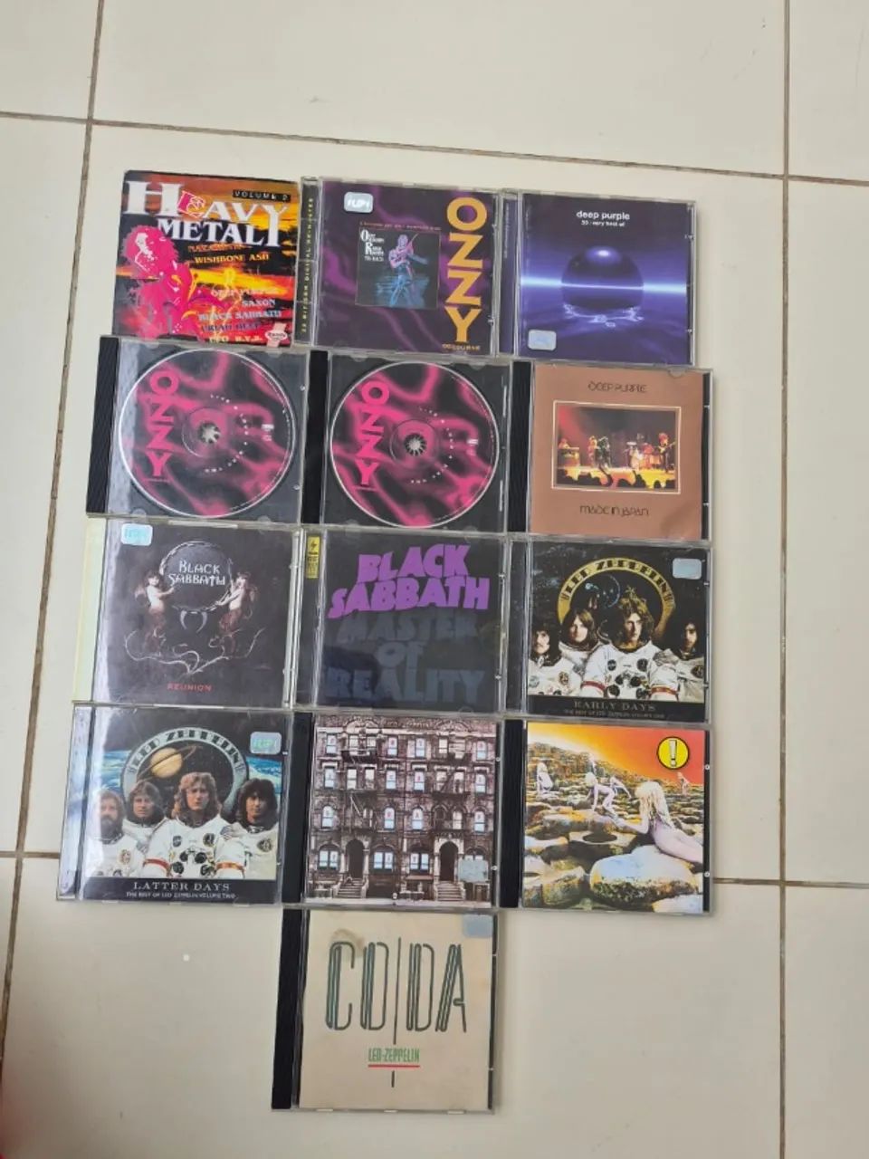 Coleção de Cd´s Led, Ozzy, Black Sabbath, Deep Purple e Coletânia