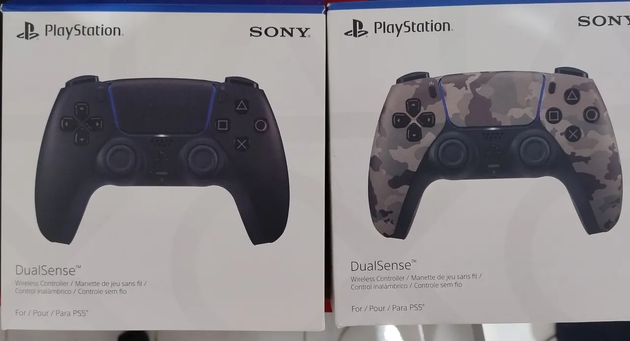 Controle PS5 DualSense - Preto e Camuflado