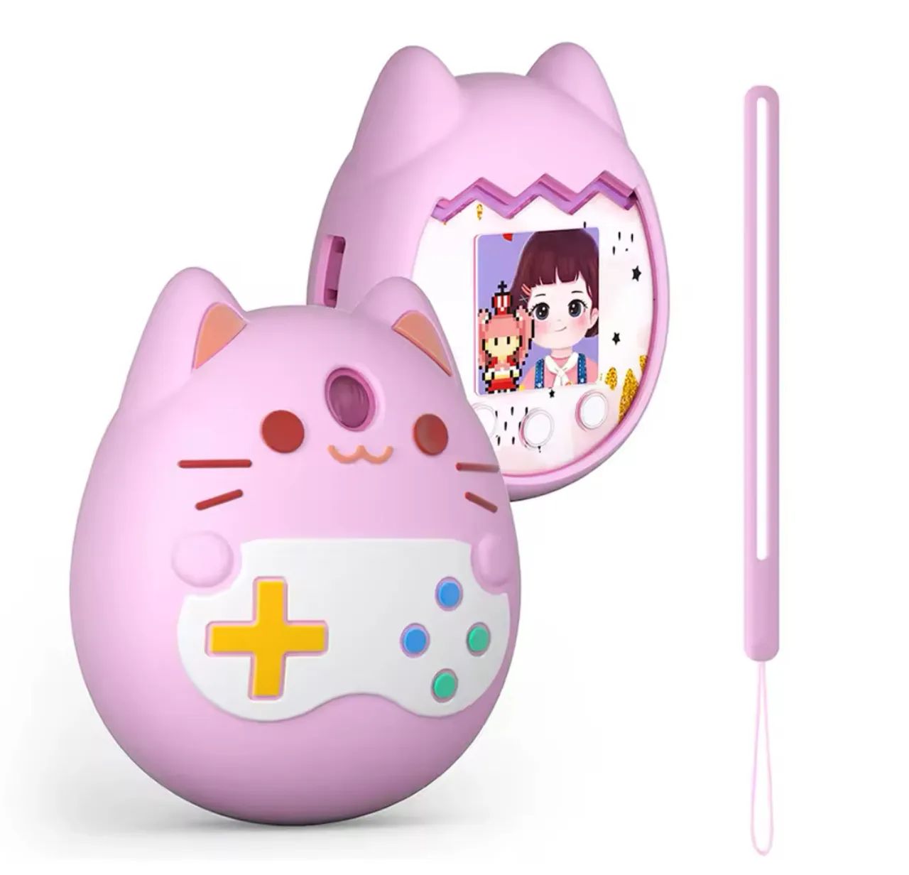 Tamagotchi Pix capinha com strap de silicone