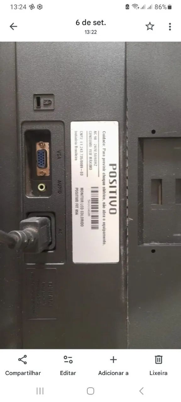 Monitor Positivo64168566159618122