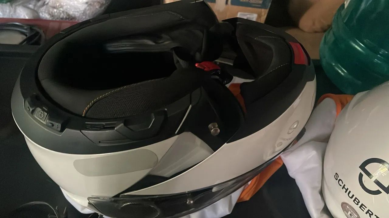 Capacete Schubert C4 Branco M/57 - Foto 3