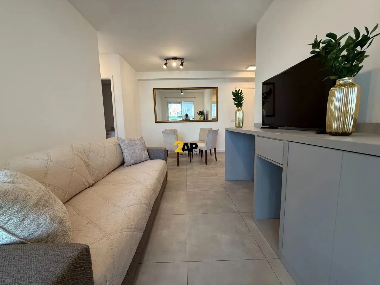 Apartamento Mobiliado para locação na Chácara Santo Antônio: 2 quartos, 1 suíte, 2 salas,