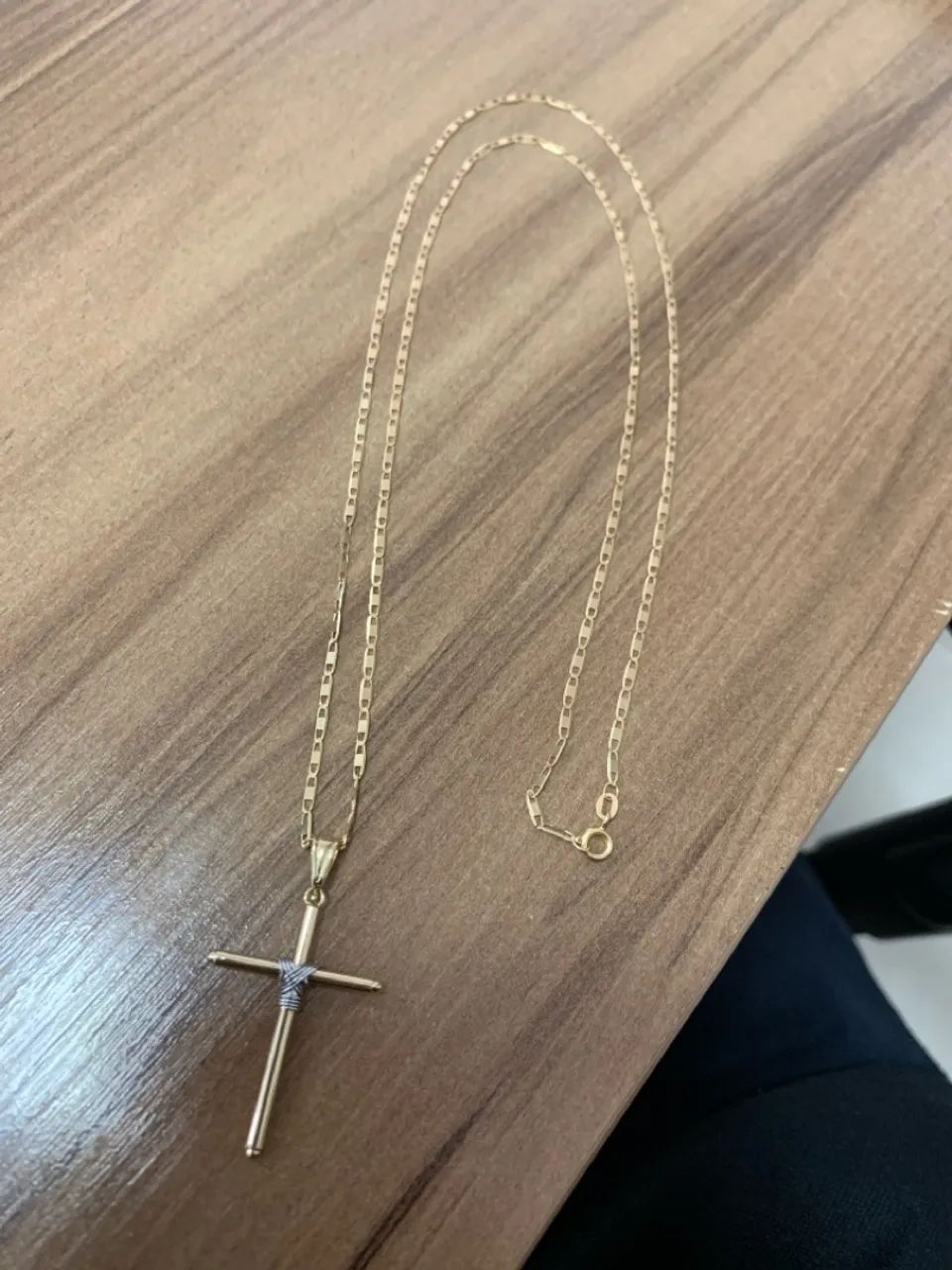 Corrente com cruz ouro 18k - Foto 2
