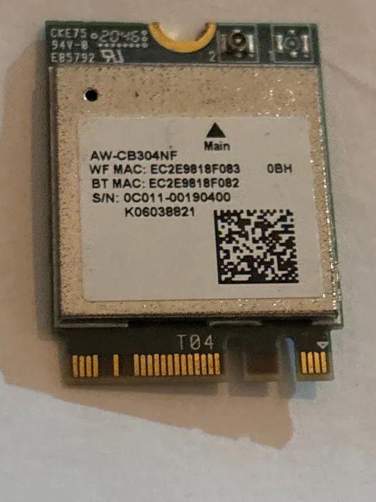 Placa de Rede Wireless Intel  AW-CB304NF65704296001411120