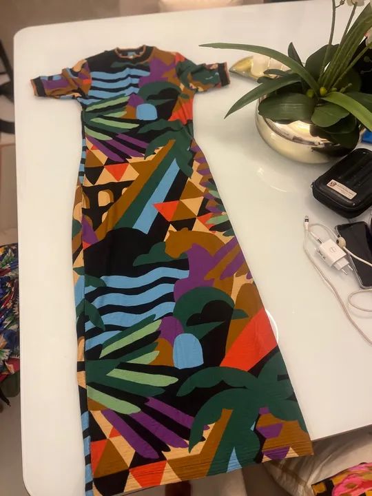 Vestido midi estampado farm P  - Foto 2