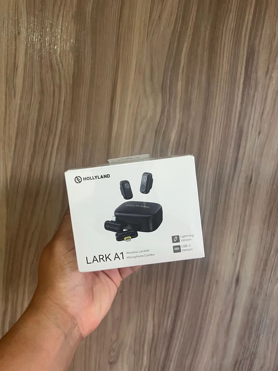 Hollyland Lark A1 Combo - Mini microfone sem fio para iPhone e Android