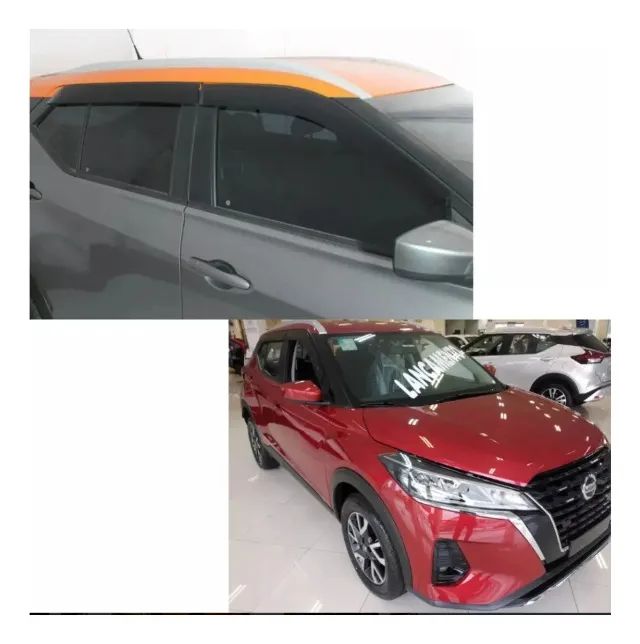Calha De Chuva Defletor Nissan Kicks 2017 Á 2024 Tgpoli - Foto 3